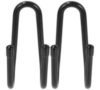 LIGHTAOTAO Soporte de Metal para Espada de Pared 2 Juegos Diseño Simple y Almacenamiento para Exhibición en Hogar u Oficina en Aleación de Aluminio Negra