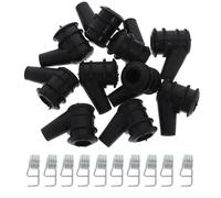 LIGHTAOTAO Tapa de Bujía para Motosierra de Goma Negra, 10 Piezas, Ligera y Portátil, Adecuado para Poda y Tala de Árboles en Mantenimiento de Motosierras