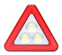 LIGHTAOTAO Triángulo de Seguridad Reflectante Luces LED para Emergencia en Carretera, Diseño Triangular Estable de Plástico Rojo para Vehículos y Tractores