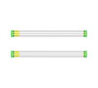 LIGHTAOTAO Tubo de Plástico y Esponja Transparente para Flotadores de Pesca Diseño Cilíndrico Fácil de Abrir y Cerrar, Paquete de 2 Piezas Color Aleatorio para Pesca al Aire