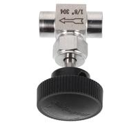 LIGHTAOTAO Válvula de Aguja Control Manual de Acero Inoxidable Conexión Roscada Interna G1/8 y Estructura de Núcleo y Asiento de Válvula de Precisión para Equipos Industriales de Control