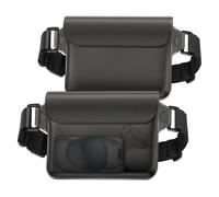 LightBeacon 2 Piezas Bolsa Impermeable, Riñonera Impermeable con Correa de Cinturón Elástico Ajustable, Bolsa estanca Impermeable IP68 para Deportes Acuatica, Playa, Natación