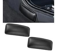 LightBeacon Rodilleras para Cojín de Piernas de Coche, 2 Piezas, Almohadilla para Reposabrazos de Puerta de Coche, Rodillera Universal para Interior de Coche, Almohadilla de Asiento, Negro