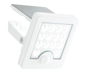 Lightbox Aplique LED de exterior panel solar y detector de movimiento ajustable e IP65 - orientable - foco de pared de exterior blanco - 12 x 13 cm - 540 lm - 4000 K - de plástico/metal