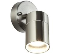 Lightbox Foco de pared exterior 14 cm x 9 cm - foco de pared exterior con protección de cristal contra la lluvia y cabezal orientable - para fachadas de casas - casquillo GU10, máx. 10 W - IP44 - de