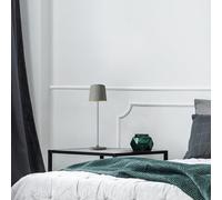 Lightbox Lámpara de mesa LED para interior y exterior | 37 cm / 23 cm de altura, diámetro de 10 cm | Lámpara de mesa gris mate para exteriores con regulador táctil | Móvil/inalámbrico/portátil |