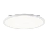 Lightbox Panel LED de superficie Ø 42 cm | panel regulable de pared y techo con marco blanco y mando a distancia y CCT | color de luz blanco cálido a blanco frío (3000-6500 K) | 1800 lm | de