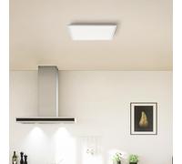 Lightbox Panel LED de superficie Basic | 45 x 45 cm | panel intemporal de pared y techo con marco negro y color de luz blanco neutro (4000 K) | 2800 lm | para cada habitación | de aluminio/plástico