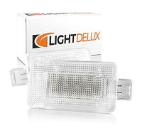 LIGHTDELUX 2 luces LED de entrada para puerta, Lampara LED Coche, iluminación interior Canbus Plug & Play V-032506