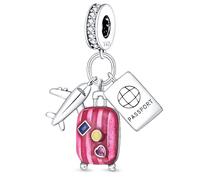 LIGHTDOG 925 Dijes De Plata Esterlina Para Pulseras, Compatible Con Pulsera Europeas Y Se Adapta Pandora Pulsera De Encanto Para Las Mujeres