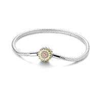 LIGHTDOG 925 Pulsera De Cadena De Serpiente De Plata Para Pandora Adecuado Para Los Encantos De Europa Pulsera De Cuentas De Regalo Para Las Mujeres