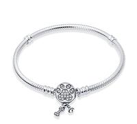LIGHTDOG 925 Pulsera De Cadena De Serpiente De Plata Para Pandora Adecuado Para Los Encantos De Europa Pulsera De Cuentas De Regalo Para Las Mujeres