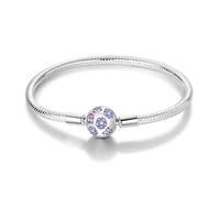 LIGHTDOG 925 Pulsera De Cadena De Serpiente De Plata Para Pandora Adecuado Para Los Encantos De Europa Pulsera De Cuentas De Regalo Para Las Mujeres