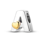 LIGHTDOG A Alfabeto Charms Abalorios Colgante para mujer, 925 Colgante de plata para Pulseras Charms,Compatible con Pulseras Europeas para Mujeres y Niñas compatible con pulseras Pandora