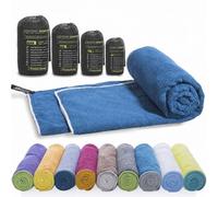 LightDry Toalla Deportiva de Microfibra Mochila, Hombres y Mujeres - Secado rápido para Viaje, Playa y baño. Absorbente, Ligera y antibacteriana (200 x 100 cm, Petrol)