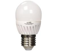 LightED Bombilla LED Esférica, 3000 K, E27, 9 watts, Blanco, 45 x 82 mm