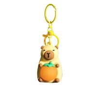 Lighted Capybara Keychain - Cartoon Capybara Doll Pendant, Cute Animal Design | Creative LED Keychain for Backpack, Keyring, Bag, Keys, Gift, and Travel Decoration Accessory