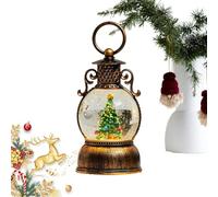 Lighted Christmas Globe - Santa Figurine Snow Ornament, Sparkling LED Holiday Decoration Ball, Winter Festival Display Accent | Perfect Centerpiece For Dining Room Mantel Tree Bedroom Home Decor
