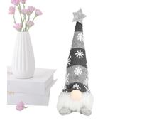 Lighted Christmas Gnome, Led Glowing Holiday Dwarf Figurine Decoration, Festive Tabletop Gnome Centerpiece Lamp, for Family Indoor Party Winter Home Decor Bookshelf Mantel Entryway Bedroom Living Room