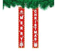 Lighted Christmas Porch Banner, Holiday Decoration & Illuminated Garden Hanging Sign, Outdoor Front Door Decor for Patio, Yard, Family Party, Neighborhood Display, Winter Celebration & Photo Backdrop