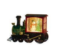 Lighted Christmas Snow Globe - Christmas Snow Globes | Glitter Chriistmas Train | Battery Powered Home Decorations for Bookshelf Scene Prop Dining Table Bedside Living Room