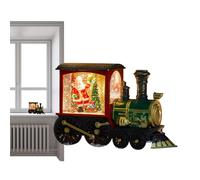 Lighted Christmas Snow Globe - Christmas Snow Globes | Glitter Chriistmas Train Night Light | Battery Powered Home Decorations for Bookshelf Scene Prop Dining Table Bedside Living Room