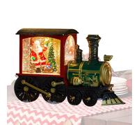 Lighted Christmas Snow Globe | Glitter Train Design Light Up Christmas Snow Globe,Battery Powered Night Lamp For Home Decorations Scene Prop Bedroom Dining Table