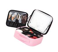 Lighted Cosmetic Organizers with Multiple Layer Storage Waterproof Portable Makeup Bag Lighted Makeup Pouches For Women LED Illuminated Cosmetic Organizers