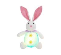 Lighted Easter Bunny Decorations - Soft Plush LED Bunny Doll, Glowing Stuffed Animal with Colorful Lights and Flufy Texture | Adorable Illuminated Ornament for Bedroom, Nursery, Easter Party, Kids