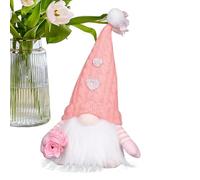 Lighted Valentines Gnomes, Valentine's Day Table Figurine, Valentine Gnome Doll, Holiday Decor Doll, Valentine's Day Ornaments, LED Lighted Gnomes, Valentine's Day Decor, Tabletop Valentine Gnome