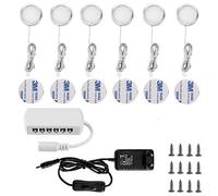 Lightess 6uds Luz Led para Vitrina Focos de Armario Luz Cocina