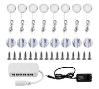 Lightess 8uds Luz Led para Vitrina Focos de Armario Luz Cocina