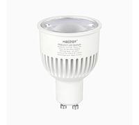 LIGHTEU®, 1x 6W GU10 RGB + CCT LED Cambio de color de foco y CCT WW CW Temperatura ajustable, controlada por MiLight WiFi ibox/Remote (no incluido), Mi-light original FUT106