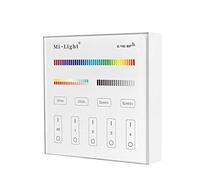 LIGHTEU®, Batería B4 Controlador de RF de panel inteligente RGB + CCT de 4 zonas para bombilla de luz de tira LED, futb4