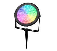 LIGHTEU®, RGB + CCT 15W Luz AC 100-240V para jardín Multi-color Cambio de temperatura y color ajustable WiFi LED Jardín Luz de inundación para césped, IP65 a prueba de agua, futC03