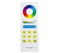 LIGHTEU, RGBCCT - Mando a distancia táctil completo fut088, control de temporización, compatible con bombillas RGBW/RGBCCT milight y controlador de tira fut043, fut044, fut045