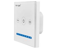 LIGHTEU, Smart panel controller P1 original MiLight White Glass Touch Panel LED Controller DC12V 24V 2 Channel Brightness dimming controlling for LED strips