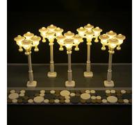 LightGo Kit de bricolaje de luces de calle de ladrillo para edificios modulares Lego, juego de 5 luces para personalizar el diseño de tu ciudad, Plug & Play (blanco cuádruple)