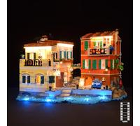 LightGo Kit LED para Riviera italiana compatible con edificios modulares Lego 21359 | Solo iluminación, juego de ladrillos no incluido (versión remota)