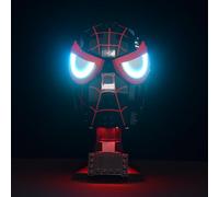 LightGo Kit LED para Spider-Man compatible con la máscara de Lego 76329 Miles Morales | Solo iluminación, juego de ladrillos no incluido