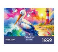 Lighthouse by The Sea at Sunset Piezas Lisas Excelente Entrenamiento Mental, Apto para Entretenimiento Familiar Y Relax Personal 52x38cm/1000pcs