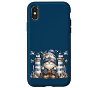 Lighthouse GNOME For Men Seagull Decor Retired Dad Life Carcasa para iPhone X/XS