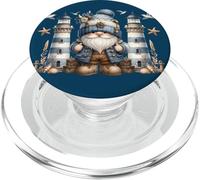 Lighthouse GNOME For Men Seagull Decor Retired Dad Life PopSockets PopGrip para MagSafe