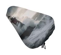 Lighthouse In Storm - Funda para asiento de bicicleta, extra suave y cómoda, protector solar de lluvia, protectores de asientos duraderos a prueba de polvo para bicicletas de montaña de ciudad