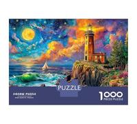 Lighthouse in The Sea Rompecabezas 1000 Piezas para Adultos Niño Puzzle De Papel Ecológico, Puzzle De Juguete para Regalo, 52x38cm/1000pcs