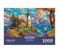 Lighthouse in The Sea Rompecabezas 1000 Piezas Puzzle - Juego Didáctico para Adultos Y Niños, 52x38cm/1000pcs