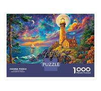 Lighthouse in The Sea Rompecabezas 1000 Piezas Puzzle para Adultos Y Niños - Juego Didáctico,Divertida Actividad para Toda La Familia 38x26cm/1000pcs