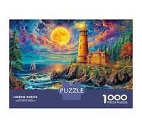 Lighthouse in The Sea Rompecabezas 1000 Piezas Puzzle para Adultos Y Niños - Juego Didáctico,Divertida Actividad para Toda La Familia 38x26cm/1000pcs