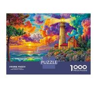 Lighthouse in The Sea Rompecabezas 1000 Piezas Puzzles para Adolescentes Y Niños Jigsaw Puzzles Juguete De Desafío, 52x38cm/1000pcs
