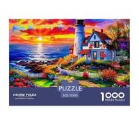 Lighthouse Island at Sunrise Material De Calidad Juego De Ocio Ideal, Tiempo En Familia Y Relajación En Interior 70x50cm/1000pcs